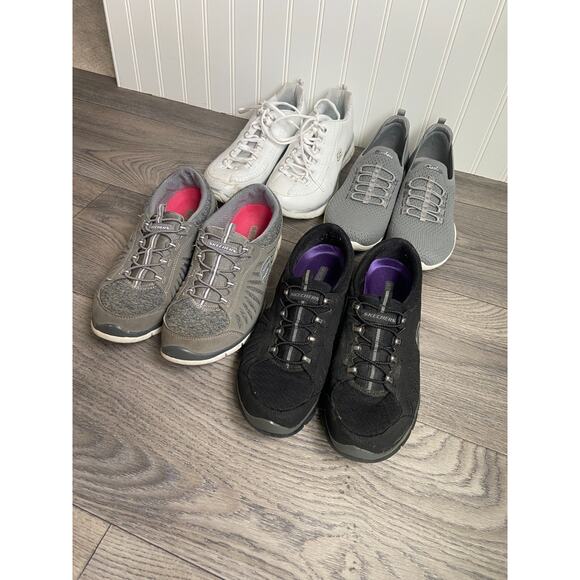 Skechers Sneakers Shoe Bundle Women's 8.5, 4 pairs - atheltic, slip on, comfort - Picture 2 of 9